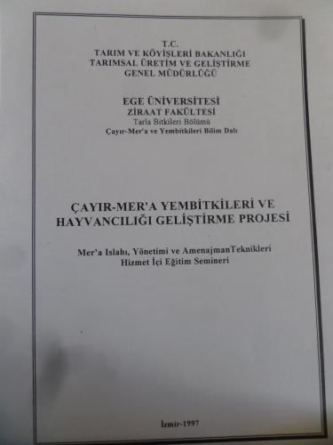 Çayır - Mer'a ve Yembitkileri ve Hayvancılığı Geliştirme Programı
