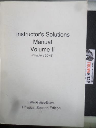 Instructor's Solutions Manual Volume II