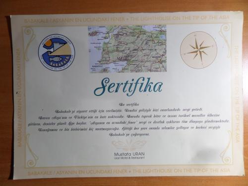 Sertifika / Babakale Ziyareti