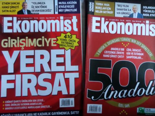 Ekonomist Dergisi 2014 / 24-38 (2 Adet)
