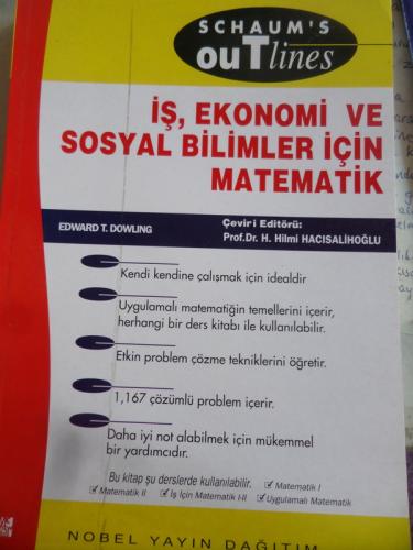 İş Ekonomi ve Sosyal Bilimler İçin Matematik