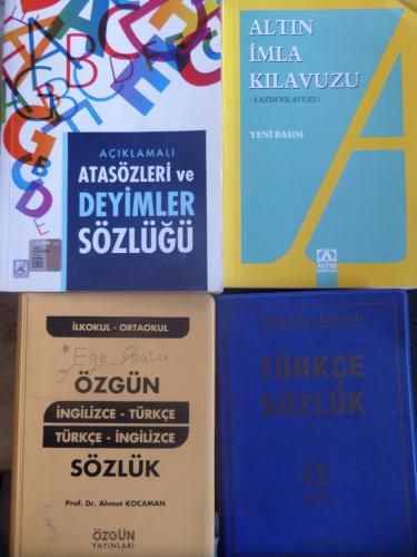 Sözlükler, İmla Kılavuzu, Atasözleri ve Deyimler ( 4 Adet)