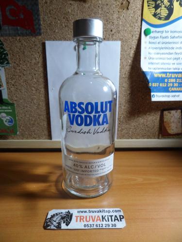 Absolut Vodka - Boş Votka Şişesi