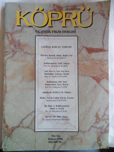 Köprü Üç Aylık Fikir Dergisi 1996 / 54