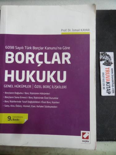Borçlar Hukuku İsmail Kayar