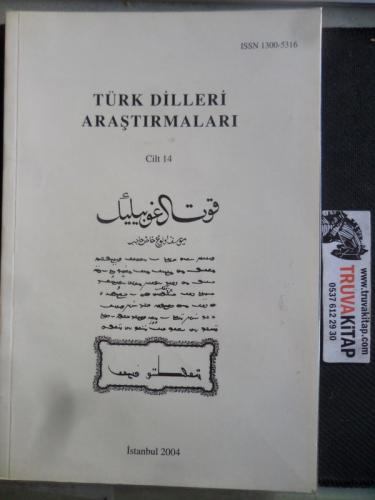 Türk Dilleri Araştırmaları Cilt 14