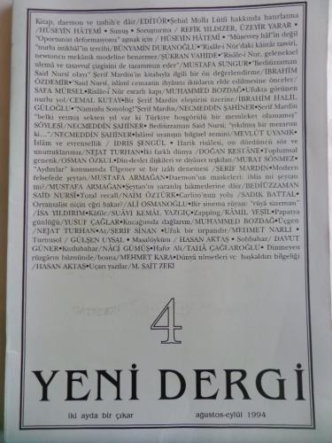 Yeni Dergi 1994 / 4