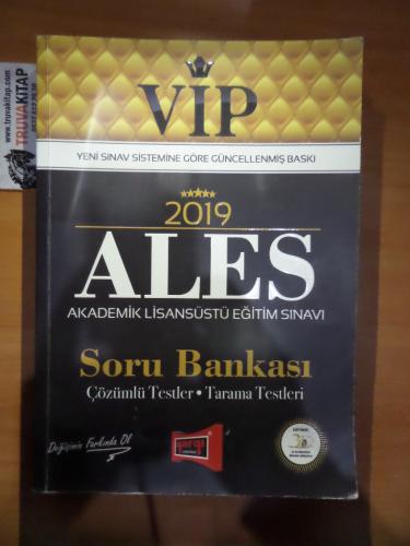 VİP 2019 ALES Soru Bankası Çözümlü Testler Tarama Testleri
