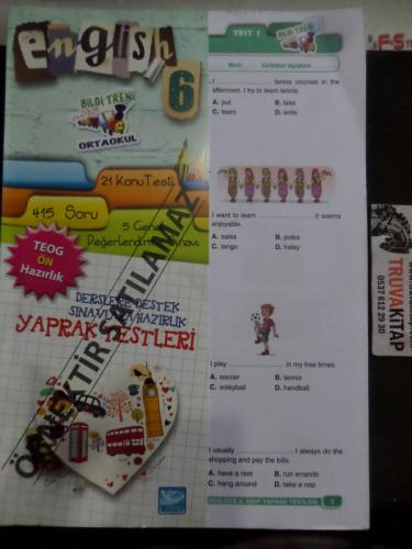 English 6 Yaprak Testleri