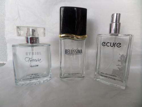 Parfüm Şişesi Muhtelif / 3 Adet (Boş)