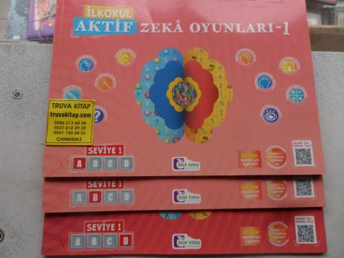 İlkokul Aktif Zeka Oyunları - 1 / Seviye -1 / A-B-D / 3 Kitap