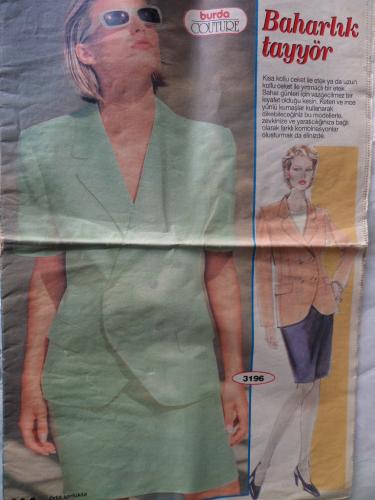 Burda Couture 3196 - Baharlık Tayyör