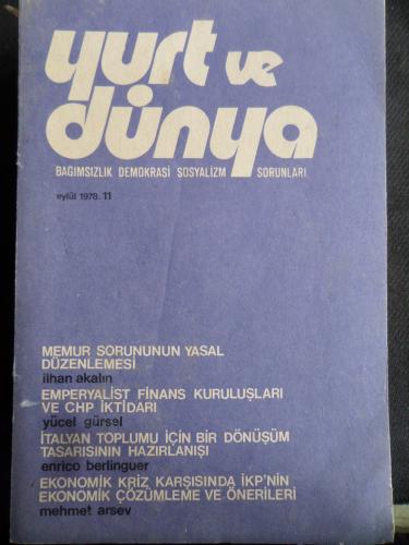 Yurt ve Dünya 1978 / 11