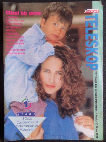 Hürriyet Teleskop Dergisi 1992 / 4-10 Ocak - Güzel Bir Anne