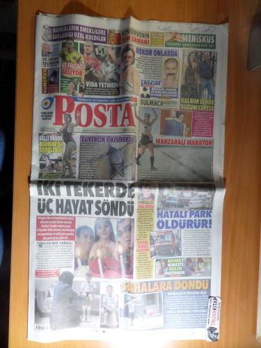 Posta Gazetesi 1 Eylül 2019 Pazar - İki Tekerde Üç Hayat Söndü