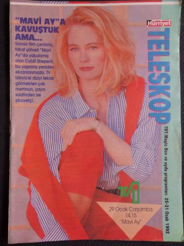 Hürriyet Teleskop Dergisi 1992 / 25-31 Ocak - Mavi Ay'a Kavuştuk Ama...