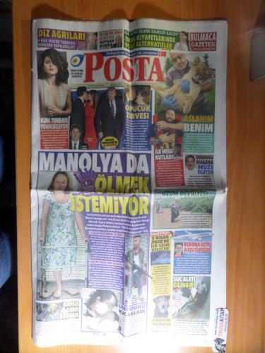 Posta Gazetesi 27 Ağustos 2019 Salı - Manolya Da Ölmek İstemiyor