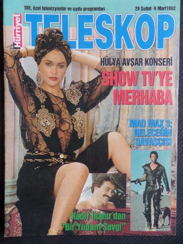 Hürriyet Teleskop Dergisi 1992 / 29 Şubat - 6 Mart - Hülya Avşar