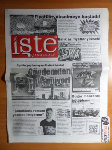 İşte Çanakkale 26 Ağustos 2021 Perşembe - Balık Az Fiyatlar Yüksek!