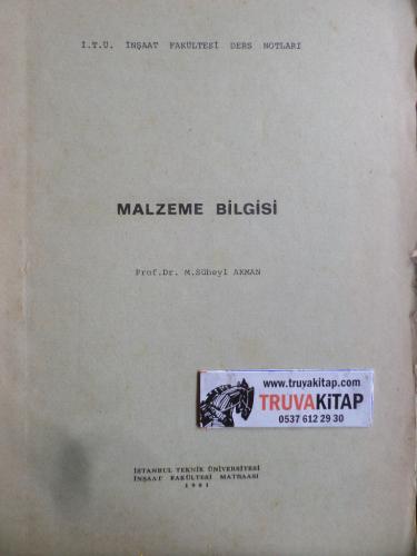 Malzeme Bilgisi