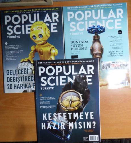 Popular Science  2017 / 57-58-59 (Üç Dergi)