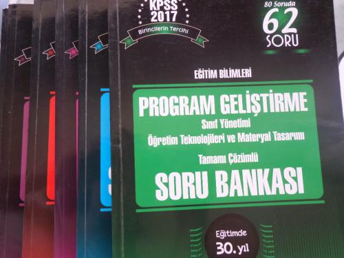 KPSS Eğitim Bilimleri Tamamı Çözümlü Soru Bankası / 6 Adet
