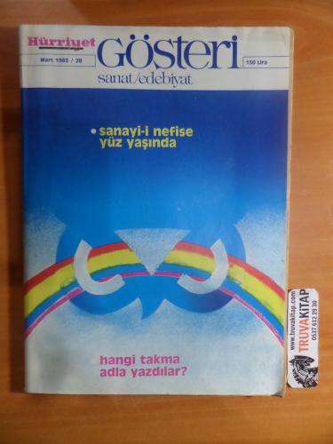 Gösteri Sanat Edebiyat Dergisi 1983 / 28 - Sanayi-i Nefise Yüz Yaşında