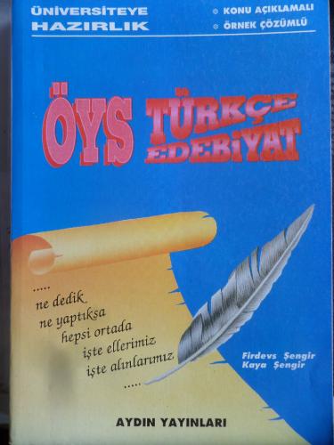 ÖYS Türkçe-Edebiyat Firdevs Şengir
