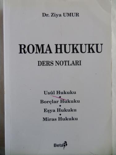 Roma Hukuku Ders Notları Ziya Umur