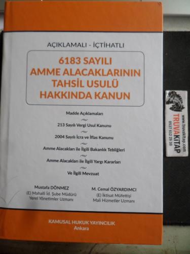 6183 Sayılı Amme Alacaklarının Tahsil Usulü Hakkında Kanun Mustafa Dön