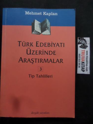Türk Edebiyatı Üzerinde Araştırmalar 3