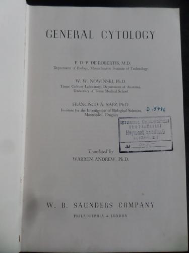 General Cytology Robertis