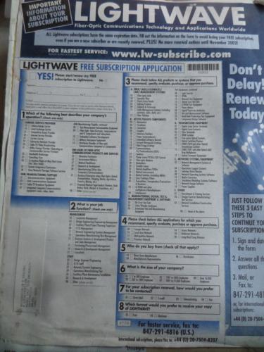 Lightwave 2001 / December