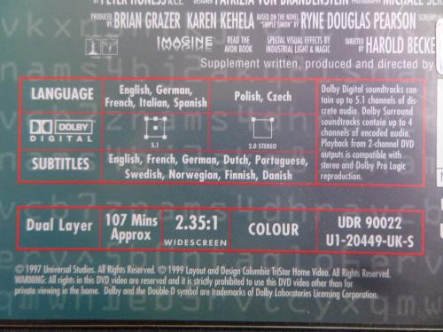 Mercury Rising / Film DVD'si