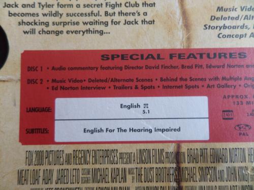 Fight Club / Film DVD'si