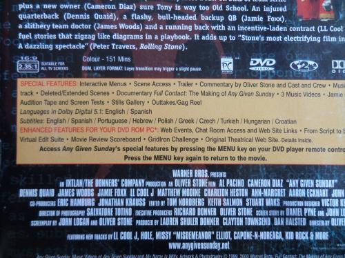 Any Given Sunday / Film DVD'si