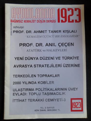Aydınlanma 1923 Bağımsız Kemalist Düşün Dergisi / Sayı 21