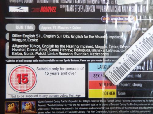 Daredevil / Film DVD'si