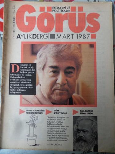 Ekonomi ve Politikada Görüş Aylık Dergisi 1987 / 4