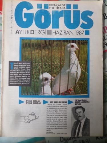 Ekonomi ve Politikada Görüş Aylık Dergisi 1987 / 7
