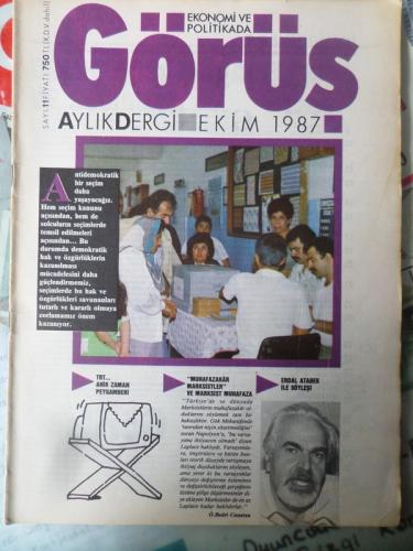 Ekonomi ve Politikada Görüş Aylık Dergisi 1987 / 11