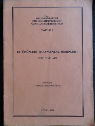 Et Ürünleri ( Hayvansal Besinler) Ders Notları