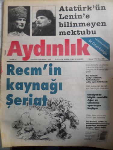 Aydınlık 1998 / 550 - Recm'in Kaynağı Şeriat