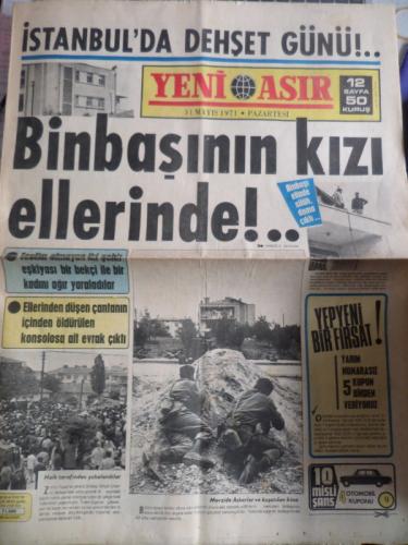 Yeni Asır 31 Mayıs 1971 - Binbaşının Kızı Ellerinde