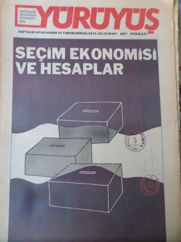 Yürüyüş Dergisi 1977 / 102 - Seçim Ekonomisi ve Hesaplar