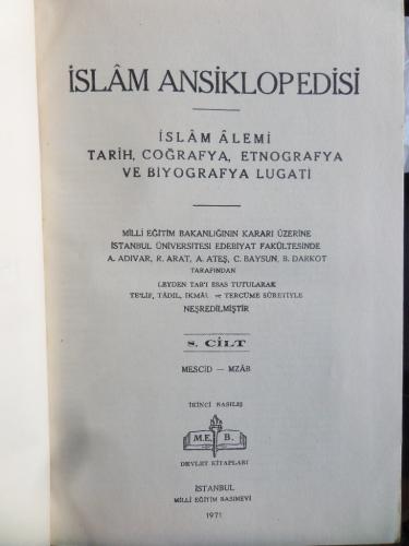 İslam Ansiklopedisi 8. Cilt (MESCİD-MZAB)