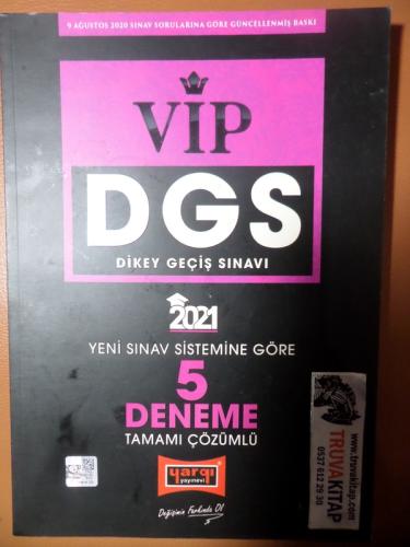 VİP DGS - 2021 Yeni Sınav Sistemine Göre 5 Deneme Tamamı Çözümlü
