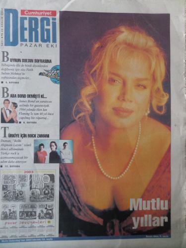 Cumhuriyet Dergi Pazar Eki 2002 / 875 - Mutlu Yıllar - Sezen Aksu