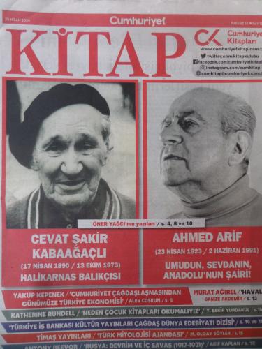 Cumhuriyet Kitap 24 Nisan 2024 / 1784 - Cevat Şakir Kabaağaçlı, Ahmet 