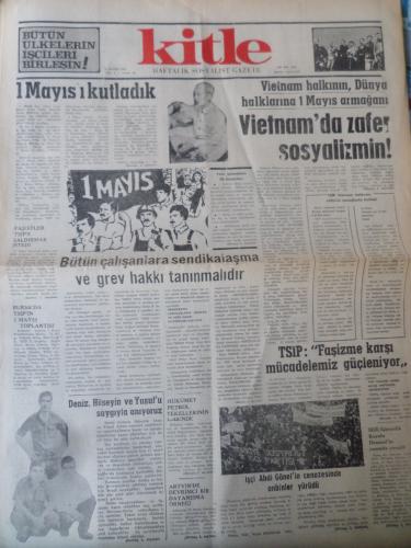 Kitle Gazetesi 5 Mayıs 1975 - 1 Mayısı Kutladık